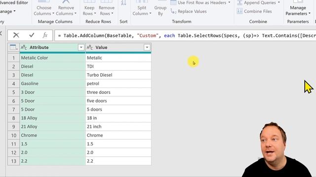 Description to Attributes with Power Query - Advanced Power Query tutorial смотреть онлайн
