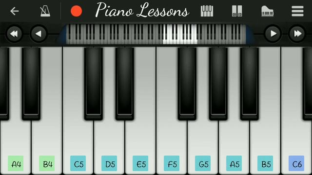 Twinkle Twinkle Little Star - Easy piano tutorial on mobile смотреть онлайн