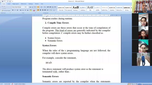 Errors in C смотреть онлайн