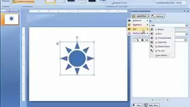 Adding Custom Animation in PowerPoint 2007 смотреть онлайн