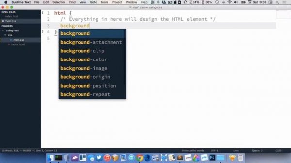 HTML : Using CSS - targeting HTML elements