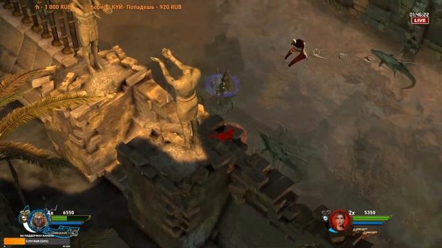 Lara Croft and the Temple of Osiris - Кооперативное Прохождение игры #1 смотреть онлайн