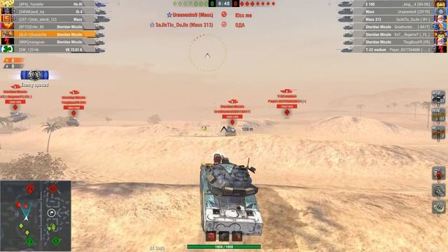 WOT Blitz Sheridan in Gravity // Flying Machine смотреть онлайн