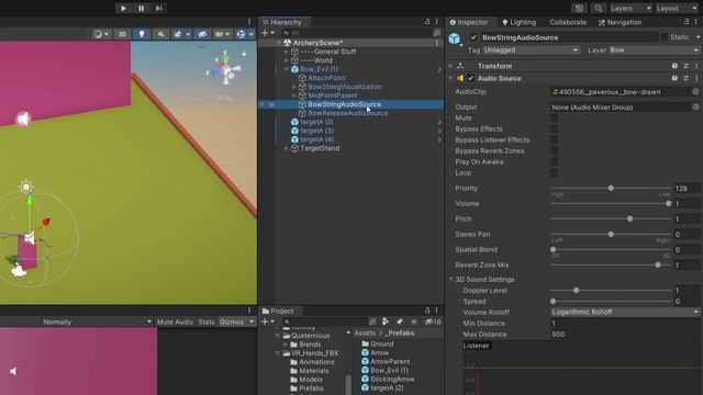 Arrow Sticking to objects - VR Archery in Unity P5 смотреть онлайн