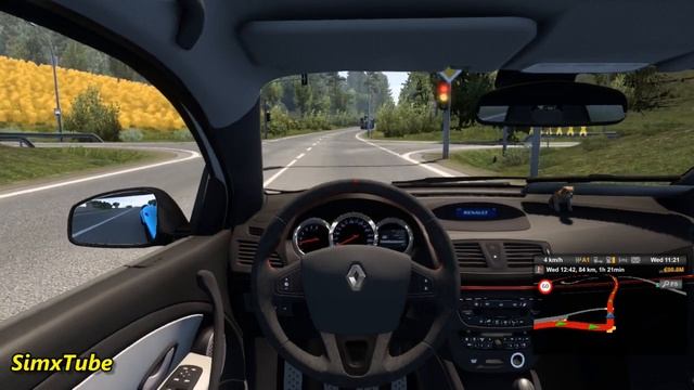 Renault Megane RS || Euro Truck Simulator 2 || ETS 2 Car Mod 1.44 смотреть онлайн