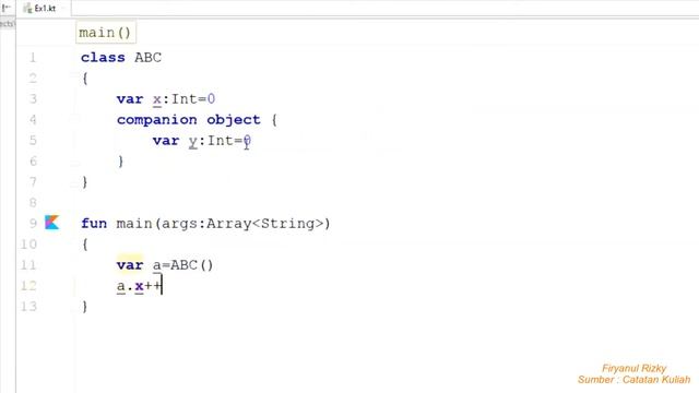 PART 13 : OOP | COMPANION OBJECT STATIC смотреть онлайн