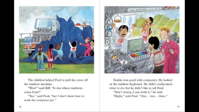 Kids Book Readaloud |The Rainbow Machine|Oxford Reading Tree |Stage 8 |WITH HAJIRA|Biff chip kipper смотреть онлайн