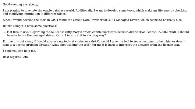 Databases: In which extent can I use the Oracle Data Provider for .NET Managed Driver? смотреть онлайн