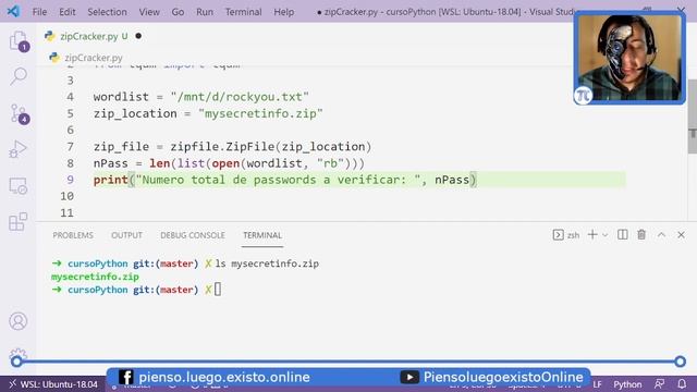 Como abrir un archivo zip protegido con fuerza bruta en python смотреть онлайн