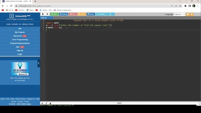 TO FIND THE SQUARE ROOT OF A GIVEN NUMBER USING PYTHON PROGRAMMING #python #programming смотреть онлайн