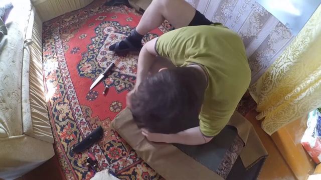 Реставрация старого кресла времён СССР. DIY. смотреть онлайн