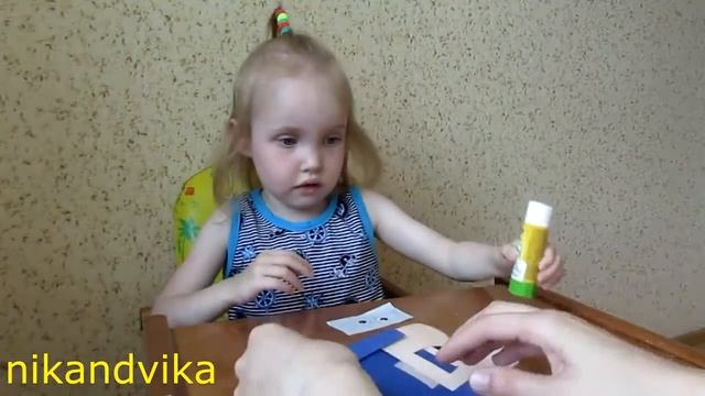 Аппликация собачка /Творчество с детьми/Applique Dog