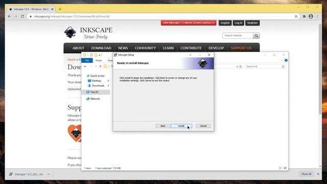 How to Install Inkscape in Windows 10 смотреть онлайн