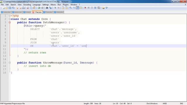 PHP Tutorials PHP AJAX Chat Application Part 6 9 смотреть онлайн