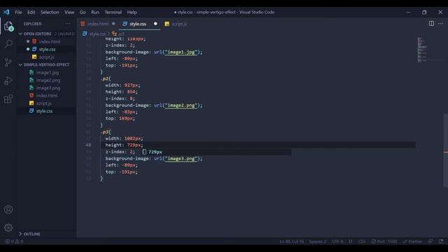 How To Make Creative Parallax Image Effect On Mousemove Using HTML CSS & JS | Vertigo Effect смотреть онлайн