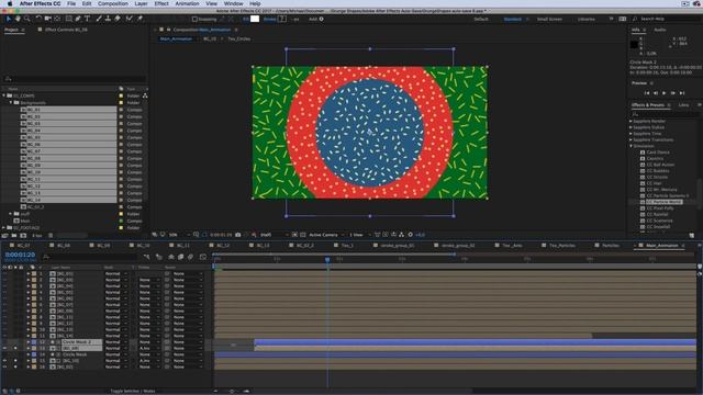 Гранжевая шейповая композиция в стиле Yukai Du в After Effects смотреть онлайн