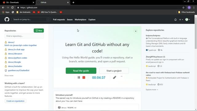 how to push codes on github смотреть онлайн