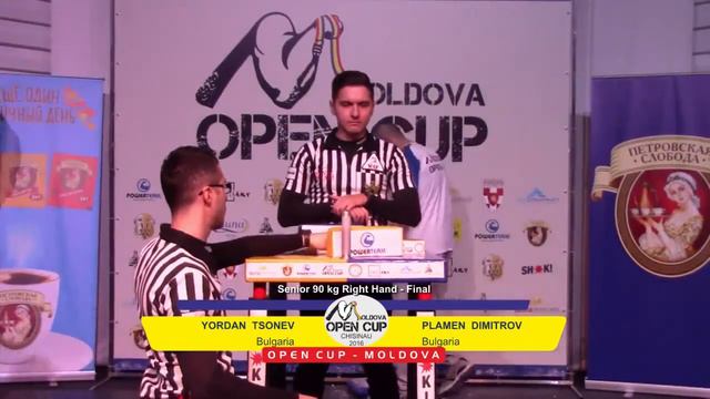 2016 Moldova Armwrestling Open Cup,Final 90kg Right Hand Tsonev VS Dimitrov смотреть онлайн