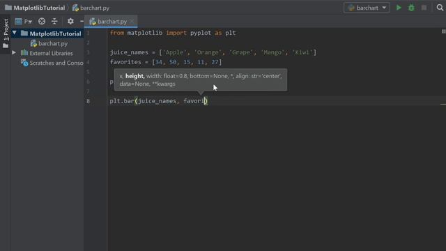 Making Bar Charts in Python (Basics of MatPlotLib Pt.2) смотреть онлайн