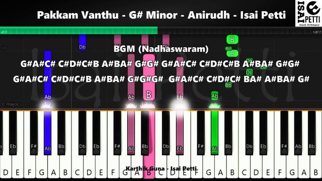 Pakkam Vanthu | Piano Notes | Anirudh | Vijay | Isai Petti смотреть онлайн