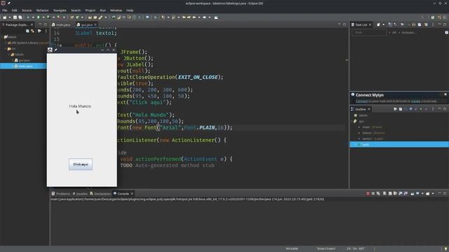 45. Labels | Interfaz gráfica Eclipse | Curso de Java desde cero смотреть онлайн
