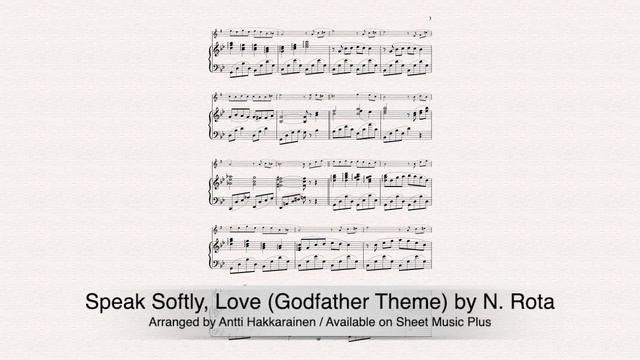 Speak Softly Love (Godfather Theme) - Alto Saxophone & Piano смотреть онлайн