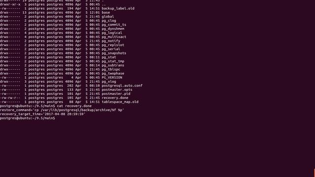 Curso de PostgreSQL Backup/Restore 10 - Recovery Done смотреть онлайн