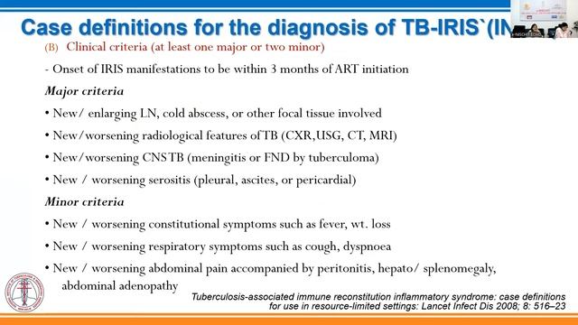 Session 93 - TB-IRIS presenting as Abdominal TB in PLHIV смотреть онлайн