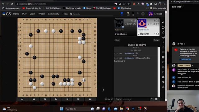 11k and 13k games. Basic invasion and handicap game responses. Go(Baduk) Teaching games and reviews смотреть онлайн