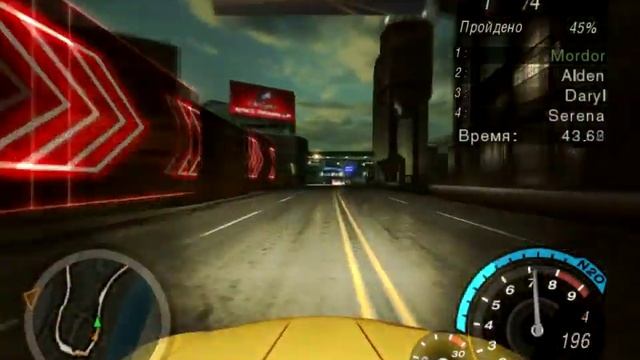 NFS Underground 2 - Infiniti G35 (Максимальная) - Угол Терминала и 2-й, назад (Спринт) смотреть онлайн