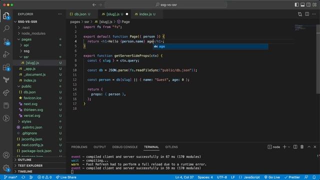 Что такое SSG и SSR в Next JS - динамические и статические страницы смотреть онлайн