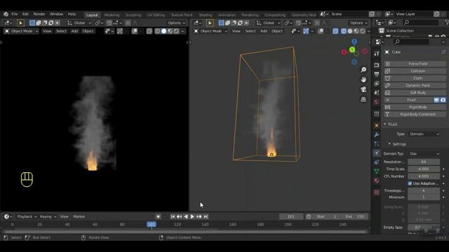TUTORIAL BLENDER 3D 2.8X - CARA MEMBUAT EFEK ASAP DAN API смотреть онлайн