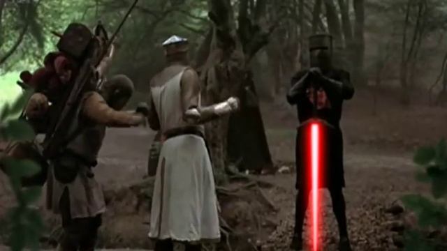 BLACK KNIGHT'S LIGHTSABER DUEL смотреть онлайн