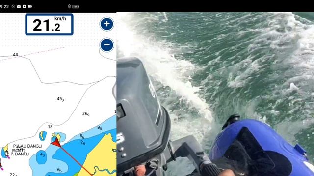 Test Full speed KAYAK BOAT WIND WALKER 12FT + YAMAHA 5HP |23.1KM/H - 12.5knot смотреть онлайн
