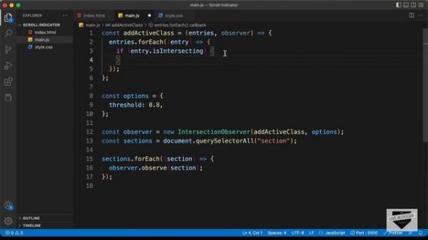 [FULL] How To Design A Responsive Scroll Spy Indicator Using HTML, CSS & JavaScript