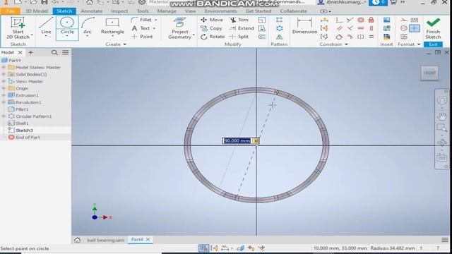 BALL BEARING IN AUTODESK INVENTOR | AUTODESK INVENTOR TUTORIAL | AUTODESK INVENTOR FOR BEGINNERS смотреть онлайн