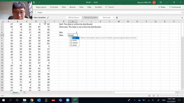 Using Excel to Test for Conformity to Distribution смотреть онлайн
