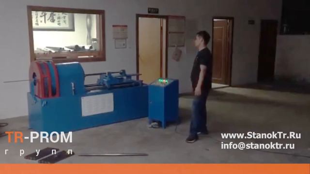Конусование трубы - Полуавтоматический станок смотреть онлайн