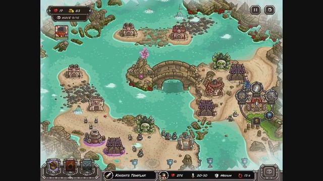 Let's Play Kingdom Rush Frontiers on iPad #18 Sunken Citadel Revenge смотреть онлайн