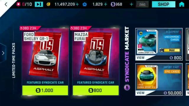 Asphalt 9 Legends | Open Ford Shelby GR-1 | 1⭐ смотреть онлайн
