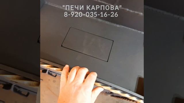 Печь с закрытой каменкой из 530й трубы. Сделали под заказ. смотреть онлайн