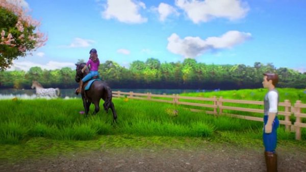 HORSE CLUB: Lisa and her horse Storm are the perfect team!
