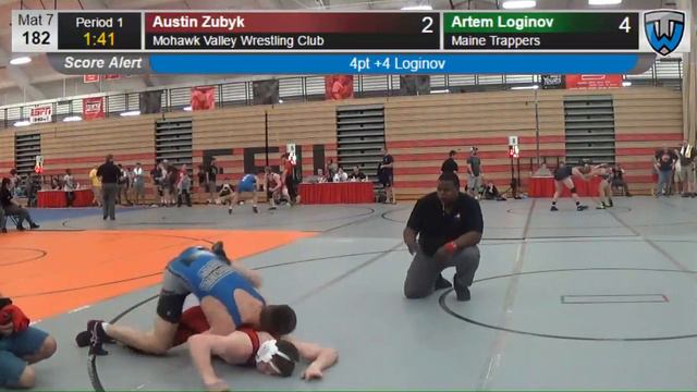119 Cadet 182 Austin Zubyk Mohawk Valley Wrestling Club vs Artem Loginov Maine Trappers 406749104 смотреть онлайн