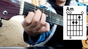 ПРОСТАЯ МЕЛОДИЯ НА ГИТАРЕ ЗА 2 МИНУТЫ С ДВУМЯ АККОРДАМИ!