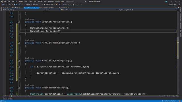 Creating an Enemy Wander AI (Unity Tutorial | 2D Top Down Shooter) смотреть онлайн
