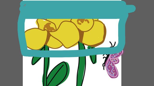 Рисуем необычный цветок и бабочку часть 73 смотреть онлайн