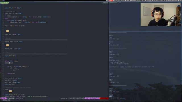 Advent of Code 2021 - Day 1 | Python (38*, 66**) смотреть онлайн
