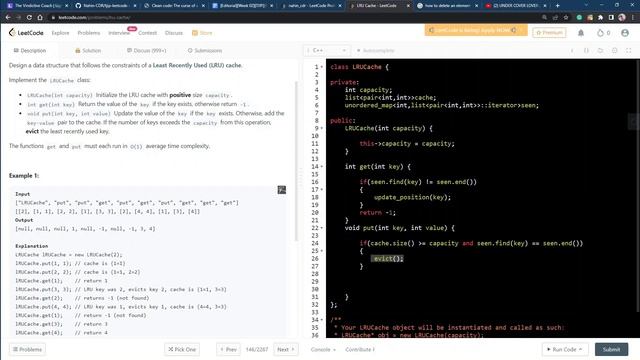 LRU Cache | leetcode solve | explained in bangla with C++ code смотреть онлайн