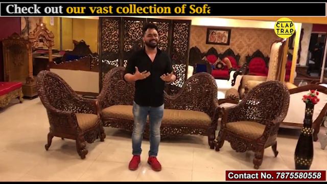 WOODEN CARVING SOFAS, INDIAN HANDICRAFT & MORE IN PUNE | ANAS HANDICRAFT FURNITURE GURU | смотреть онлайн