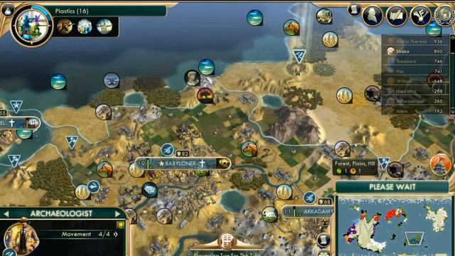 [15] Lets Play Civilization 5 Babylon смотреть онлайн